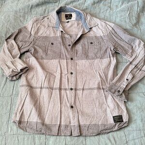 Men’s Quiksilver szL striped button down shirt